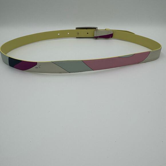 Emilio Pucci Patterned Leather Belt – Multicolor - Picture 5 of 14
